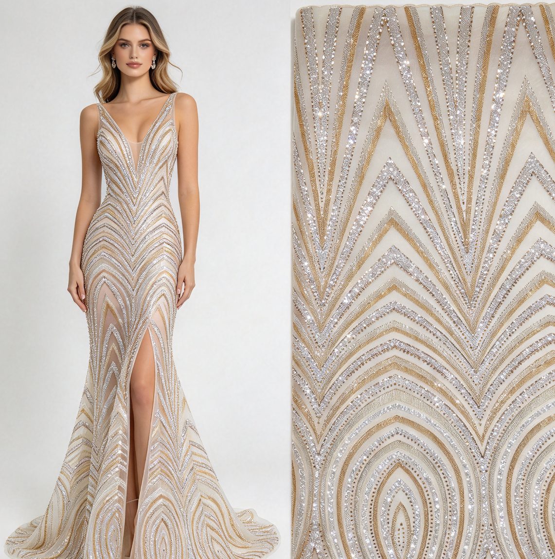 Beaded Lace — QH0017 — Beaded Lace — QH0017