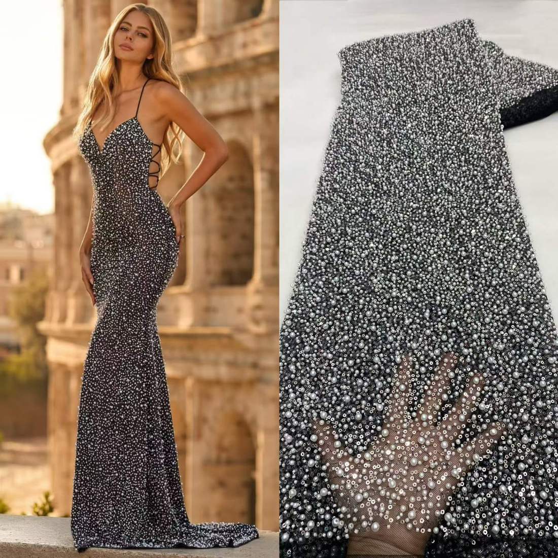 Beaded Lace — XX-3706 — vista 7