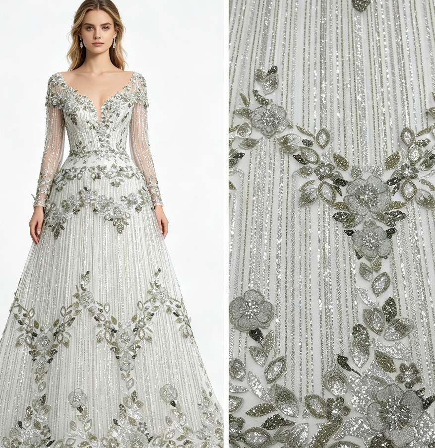 Beaded Lace — HY-HY008 — عرض 8