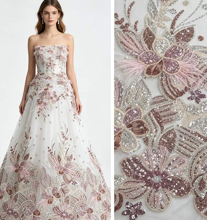 Beaded Lace — HY-HY017 — عرض 8