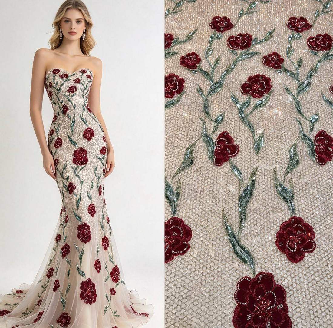 Beaded Lace — HY-HY025 — view 3