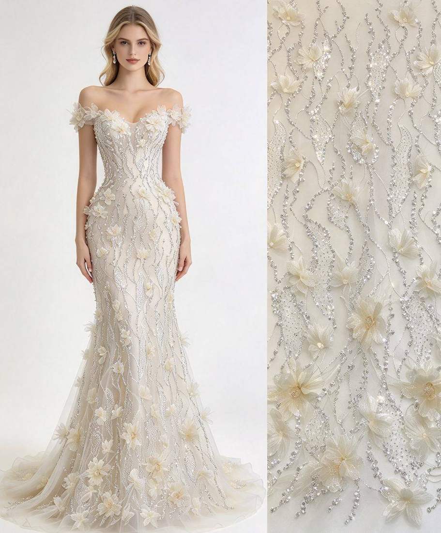 Beaded Lace — HY-HY033 — view 2