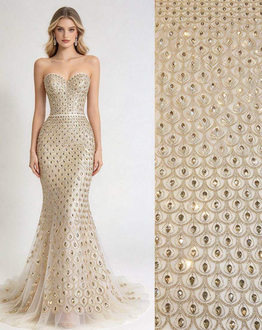 Beaded Lace — HY-HY036 — view 2