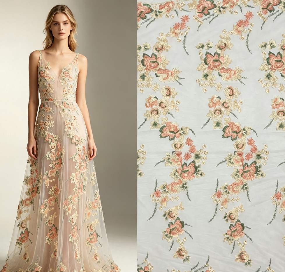 Embroidered Lace — HX-2016 — عرض 4