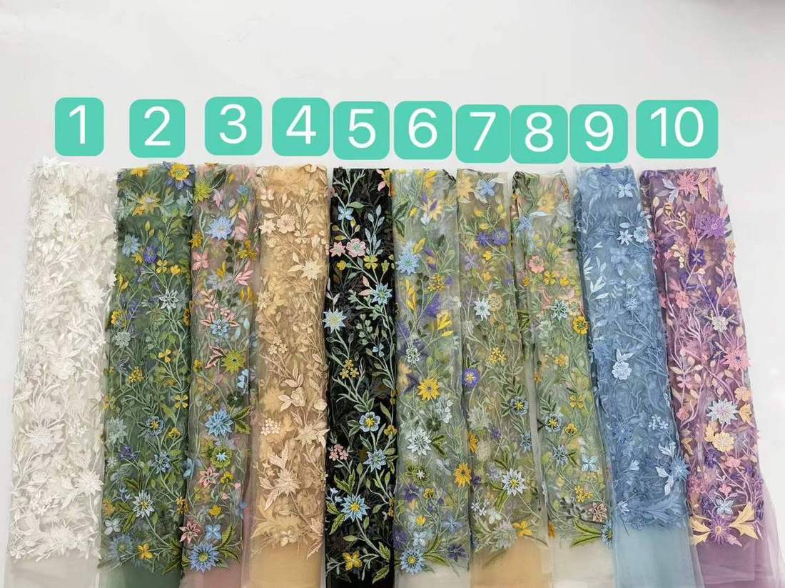 Embroidered Lace — HX-2118 — Embroidered Lace — HX-2118