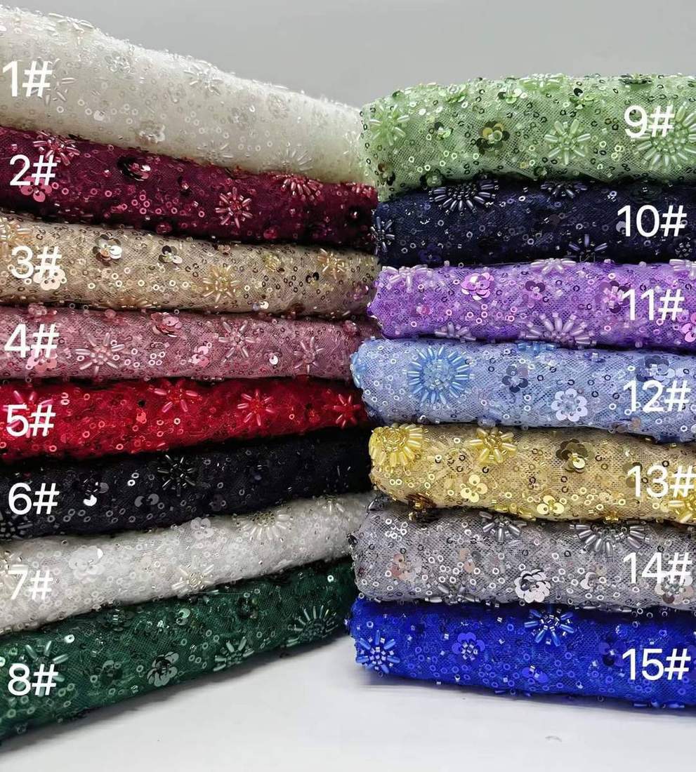 Embroidered Lace — HX-3148 — Embroidered Lace — HX-3148
