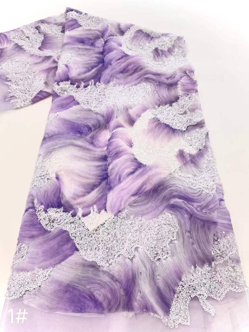 Embroidered Lace — HX-3593 — view 2