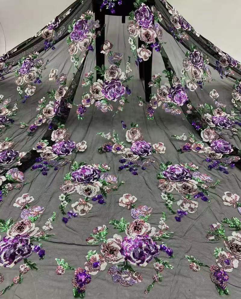 Embroidered Lace — HX-3601 — vista 4