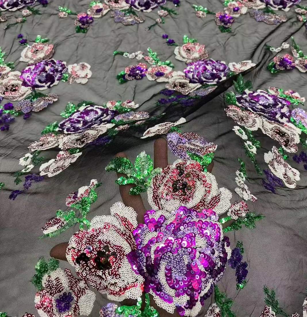 Embroidered Lace — HX-3601 — vista 5