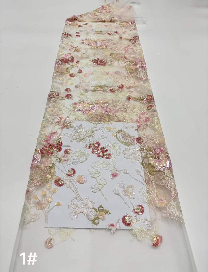 Embroidered Lace — HX-3678 — vista 6