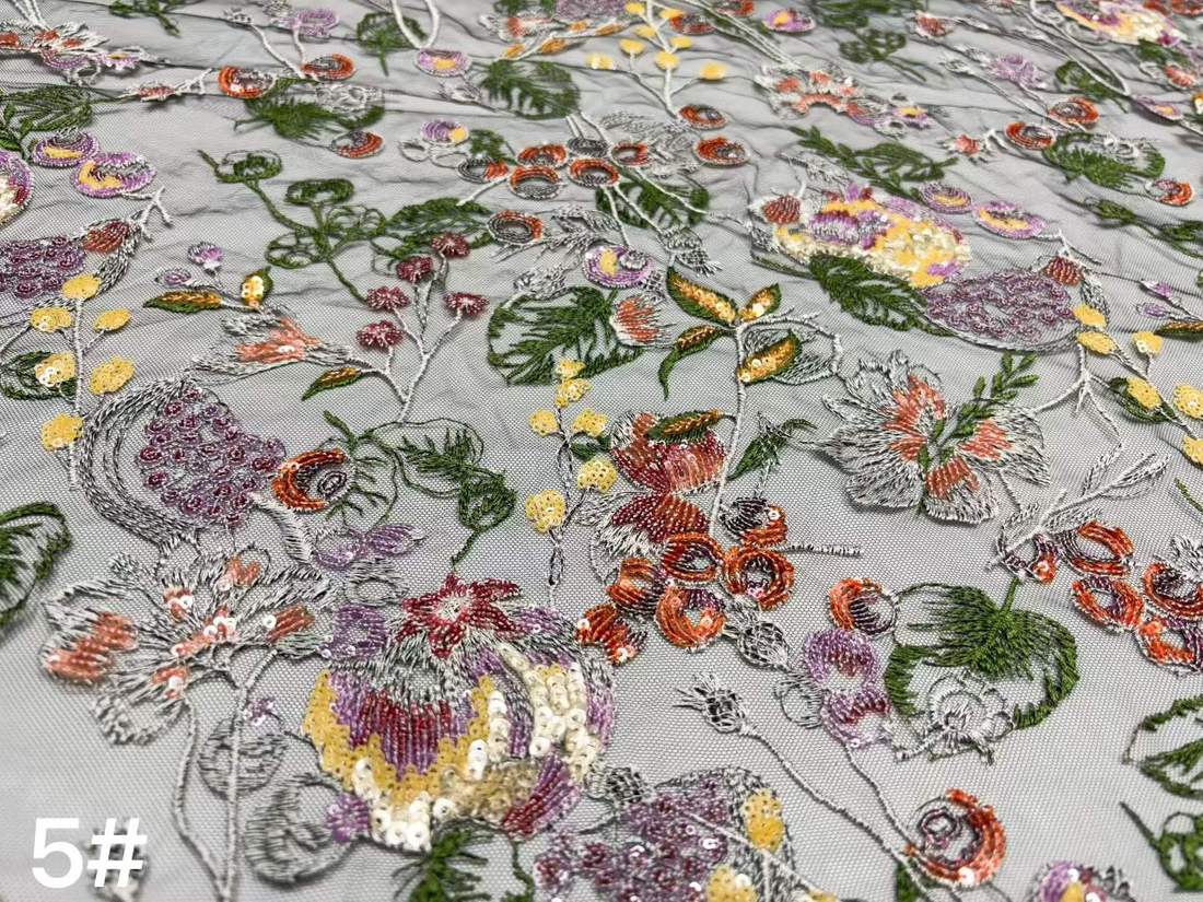 Embroidered Lace — HX-3678 — vista 8