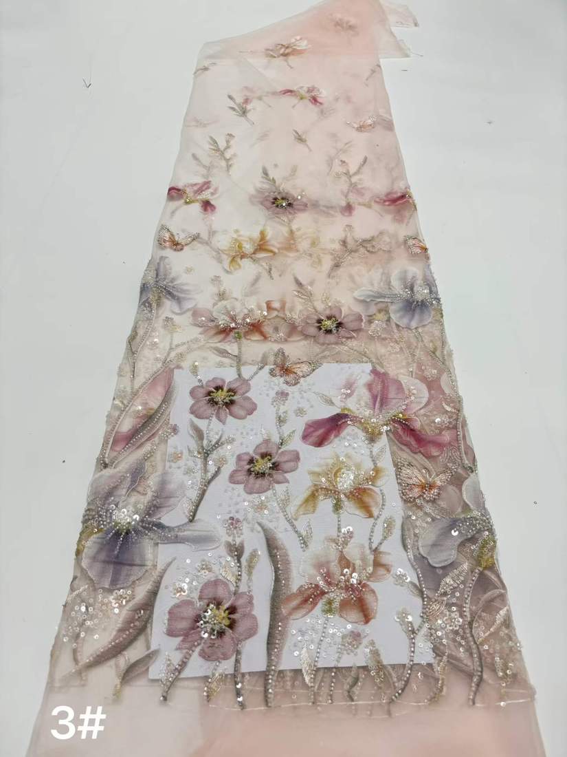 Embroidered Lace — HX-3707 — عرض 4