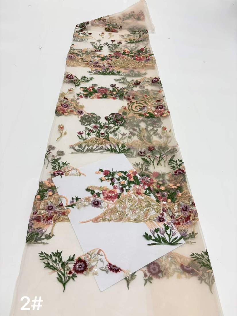 Embroidered Lace — HX-3711 — vista 4