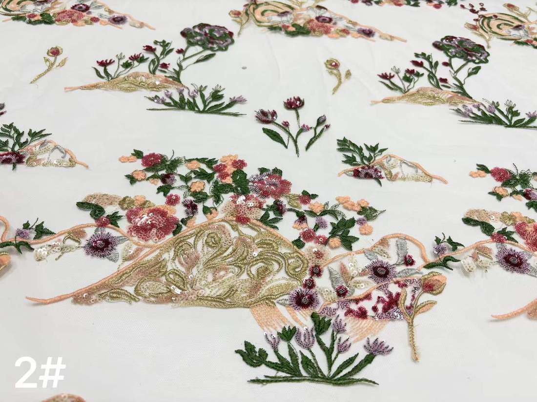 Embroidered Lace — HX-3711 — vista 5