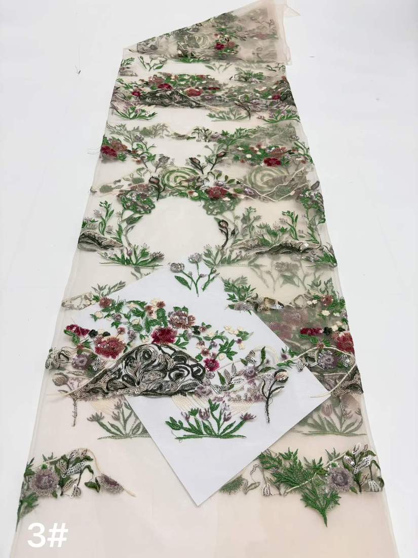 Embroidered Lace — HX-3711 — vista 6
