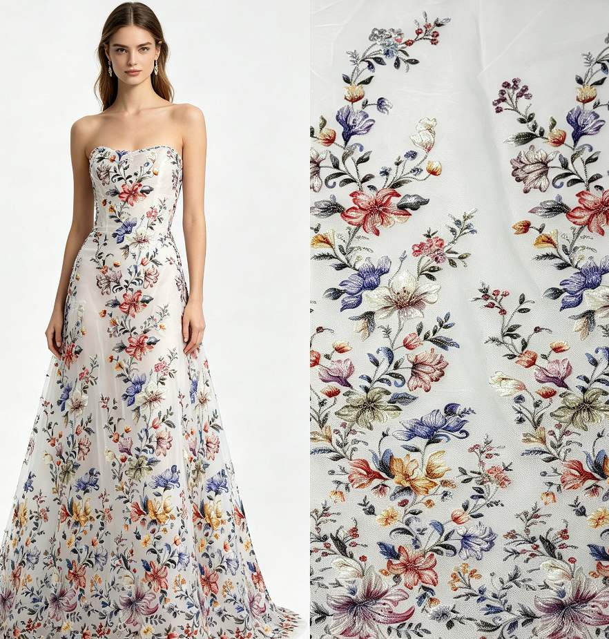 Embroidered Lace — HX-4032 — vista 5