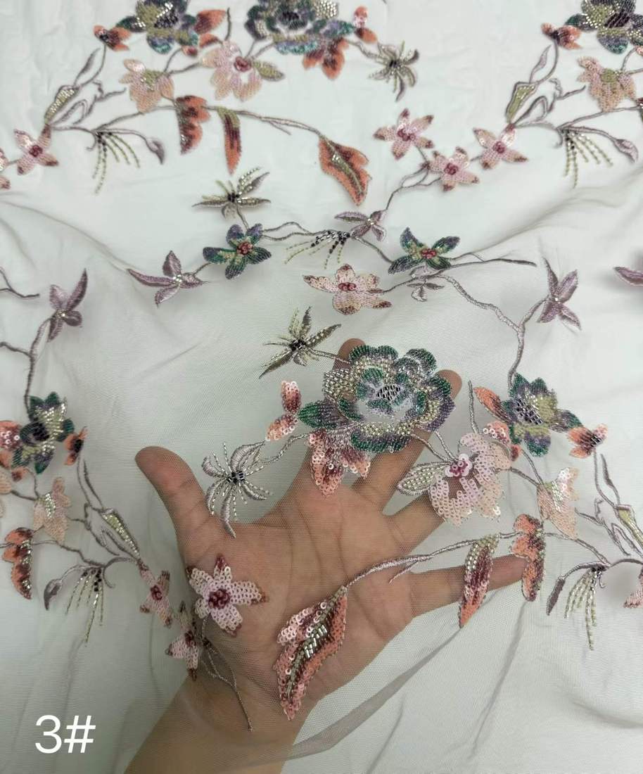 Embroidered Lace — HX-4074 — عرض 8