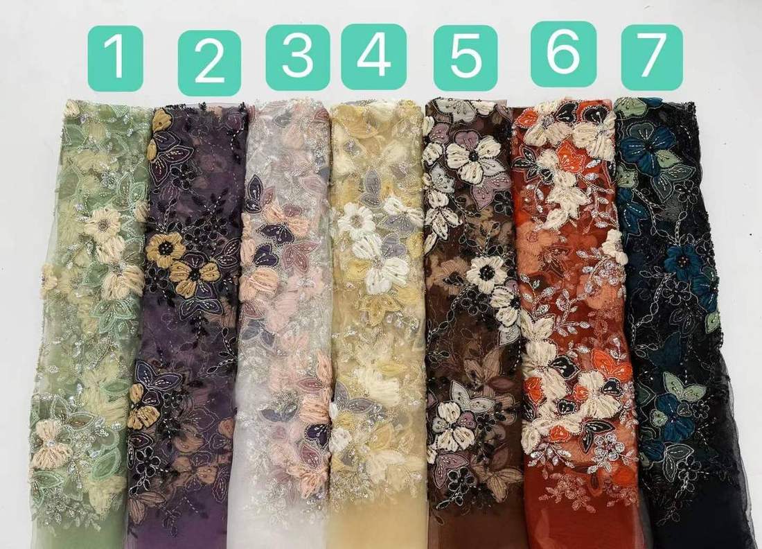 Embroidered Lace — HX-4184 — Embroidered Lace — HX-4184
