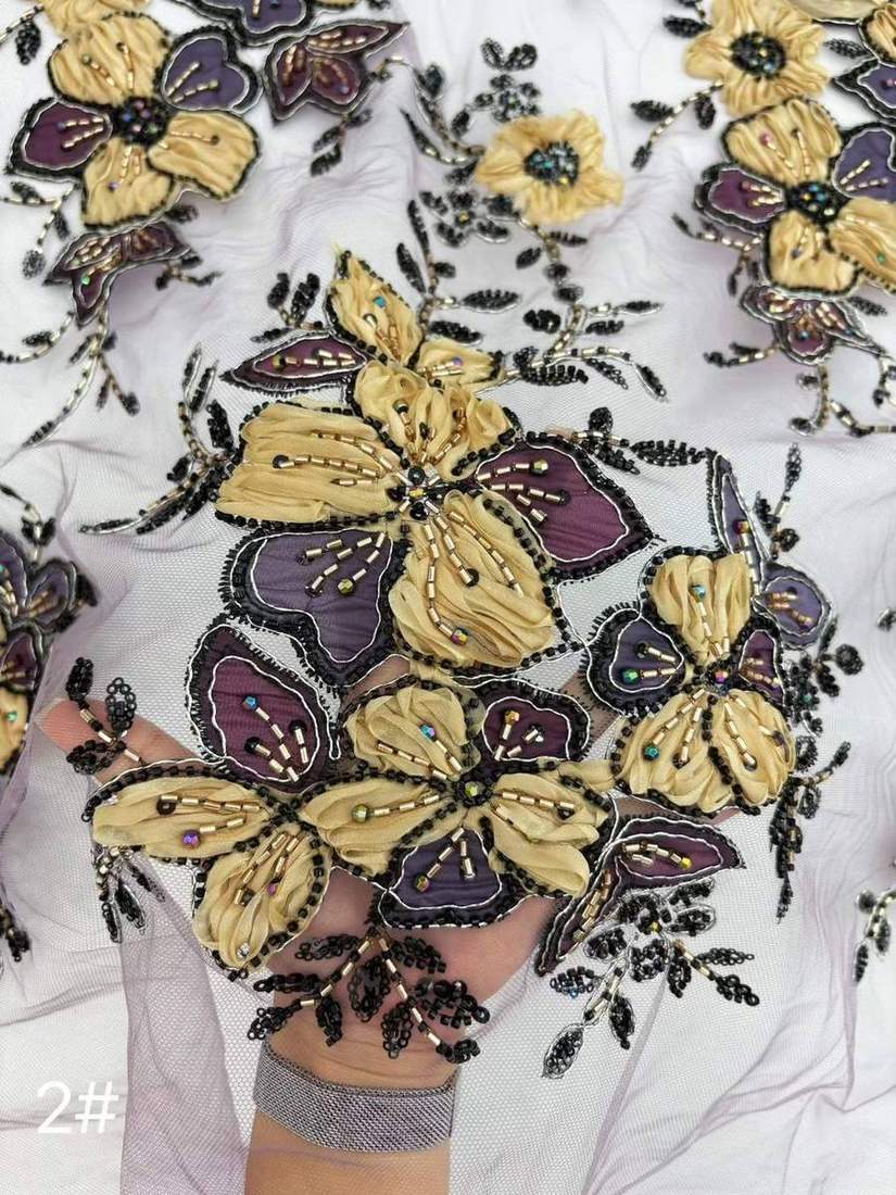 Embroidered Lace — HX-4184 — view 3