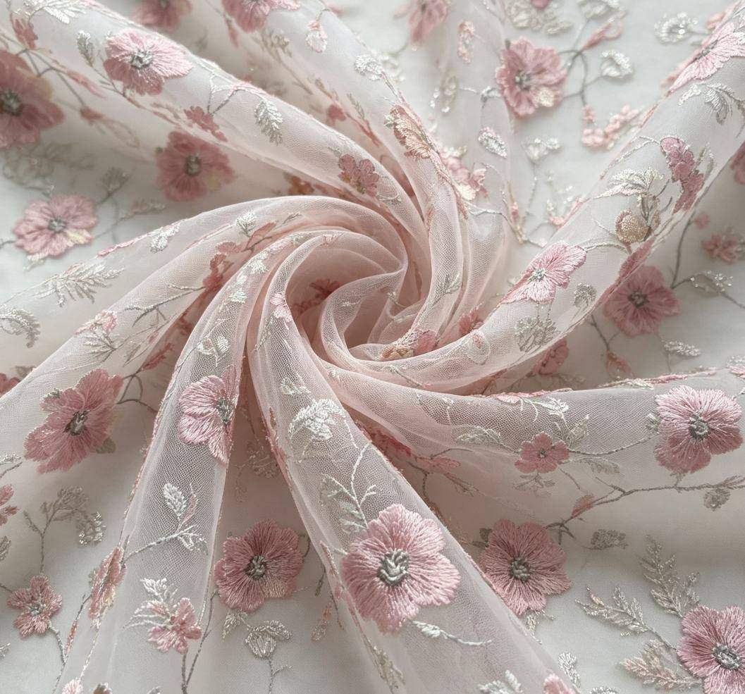 Embroidered Lace — HX-4208 — view 3
