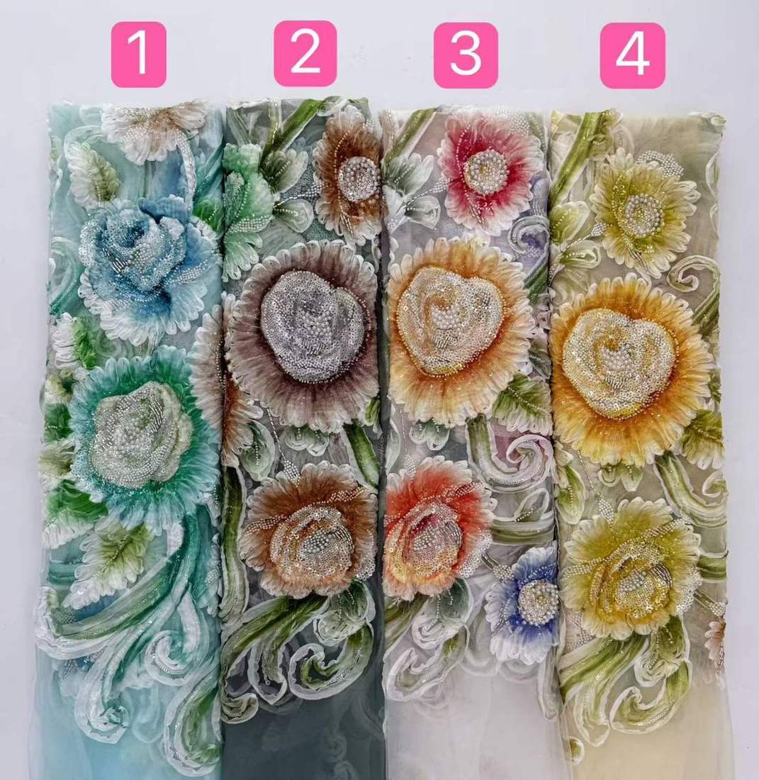 Embroidered Lace — HX-4258 — Embroidered Lace — HX-4258