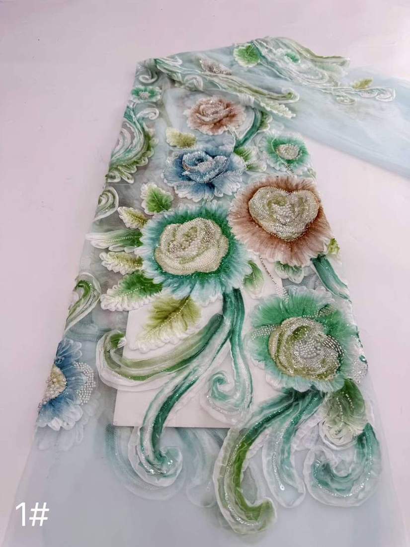 Embroidered Lace — HX-4258 — view 2