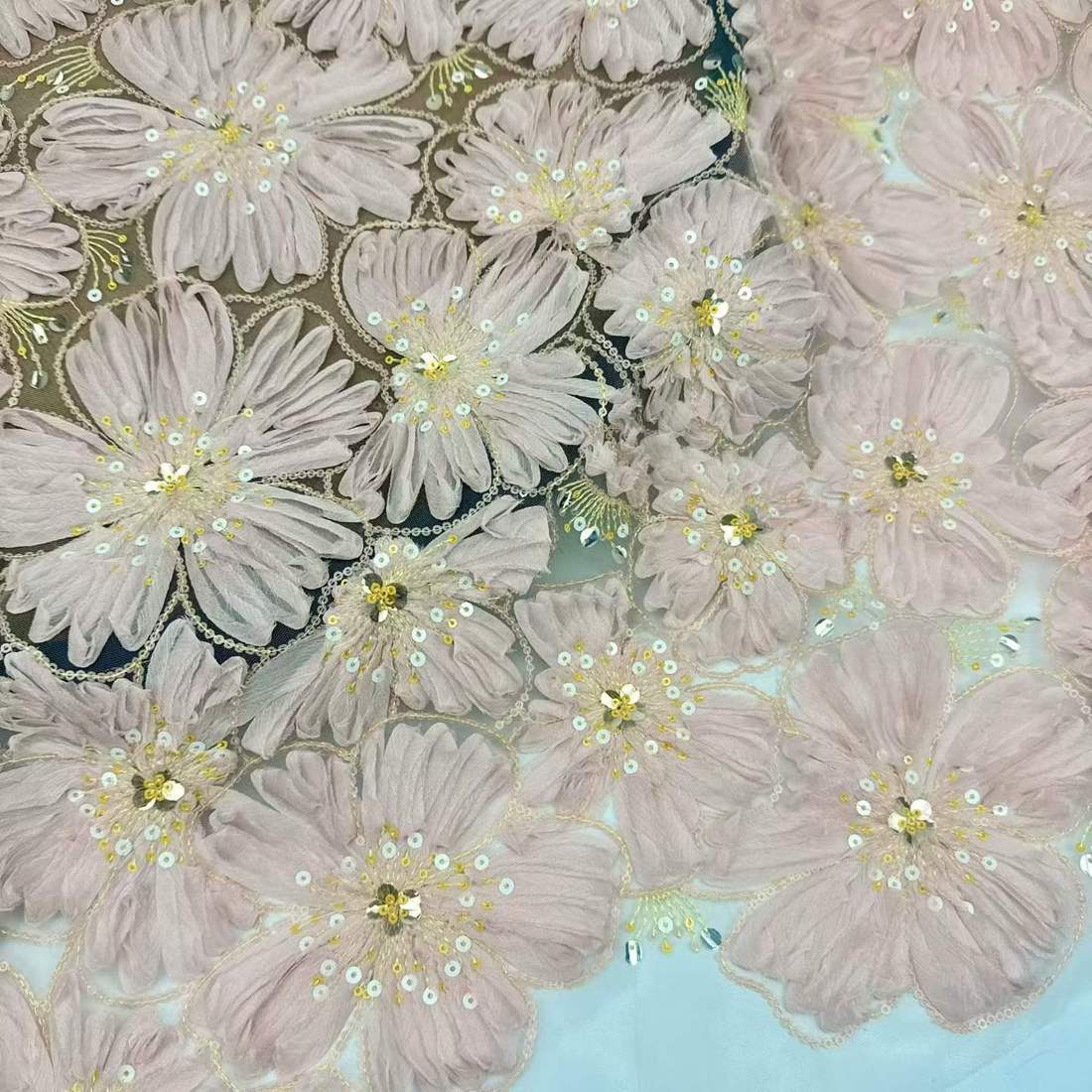 Embroidered Lace — HT-8698 — vista 5