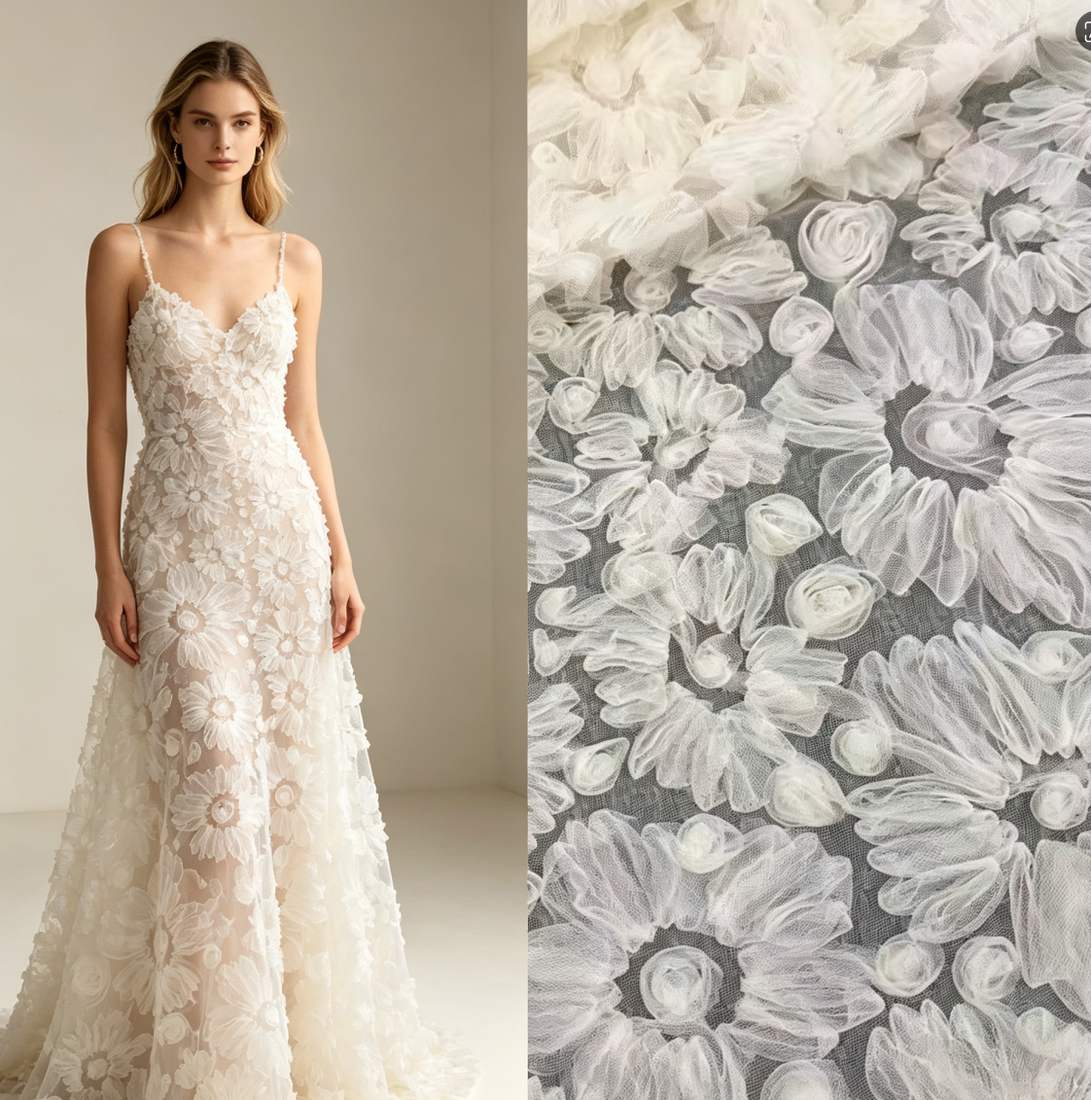 Embroidered Lace — HT-8874 — vista 8
