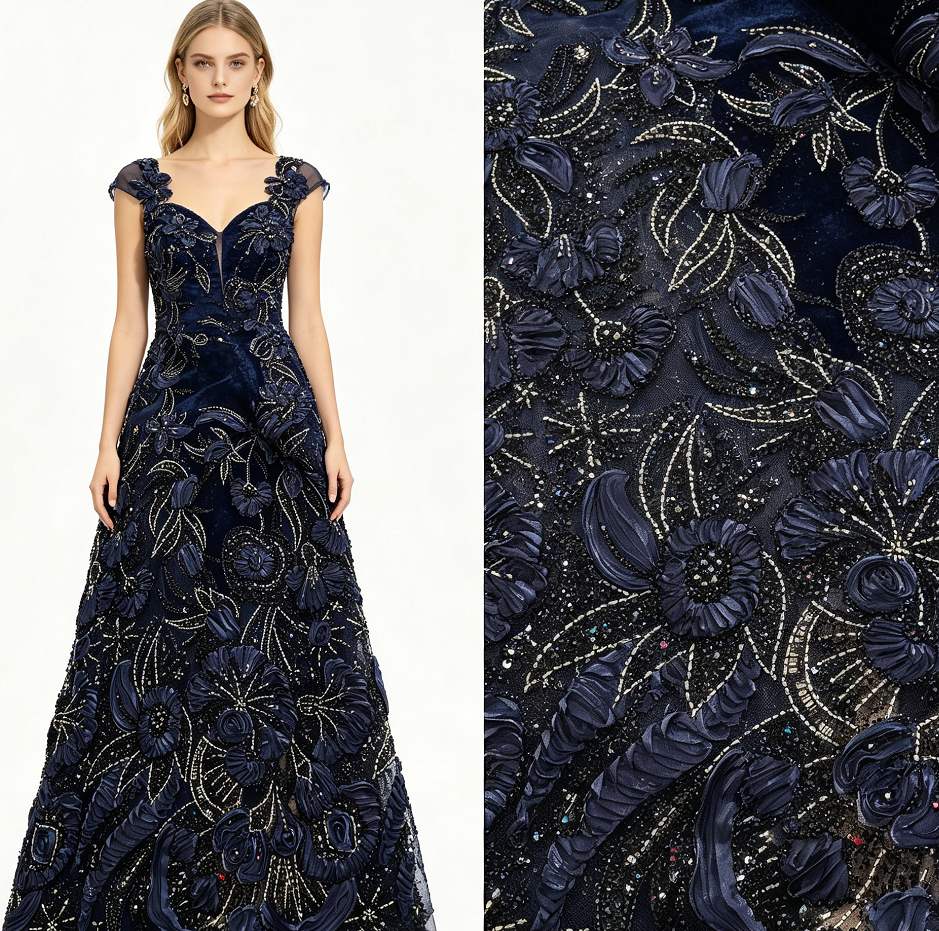 Embroidered Lace — XC-8295 — عرض 8