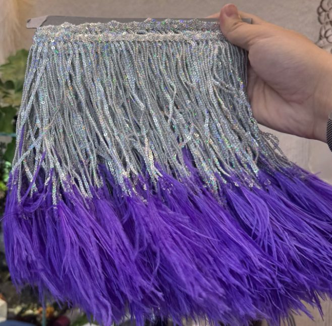 Feather Fringe Trim — 800 — view 2