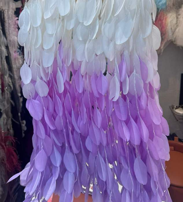 Feather Fringe Trim — YMW002 — عرض 4