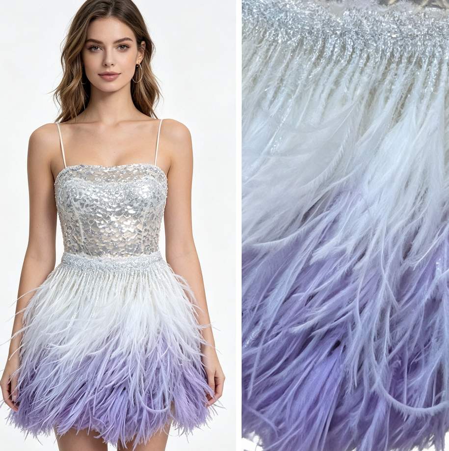 Feather Fringe Trim — YMW-803 — vista 5