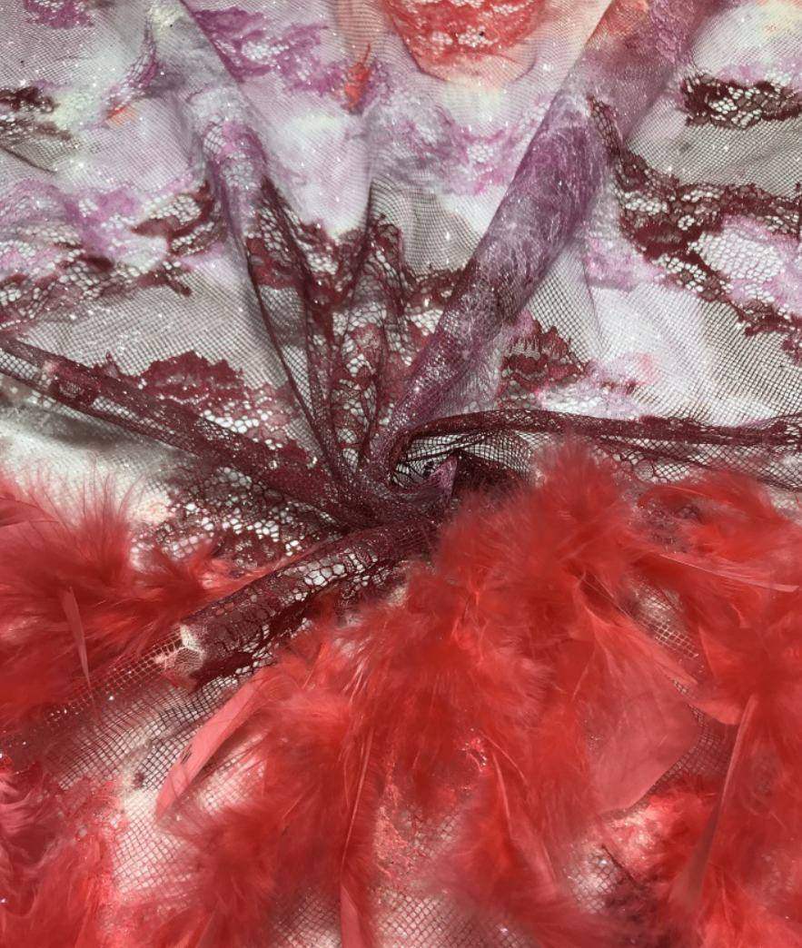 Feather Fringe Trim — YMW-YMW0010 — view 2
