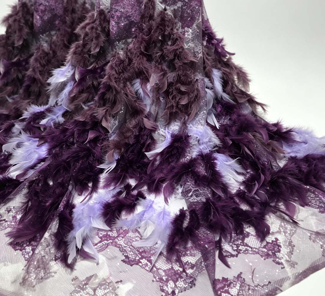 Feather Fringe Trim — YMW-YMW0010 — vista 4