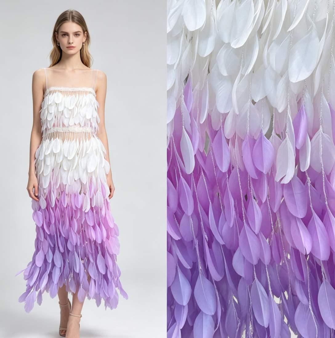 Feather Fringe Trim — YMW-YMW002 — عرض 5