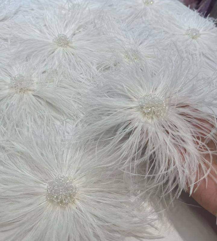 Feather Fringe Trim — YMW-YMW005 — view 2