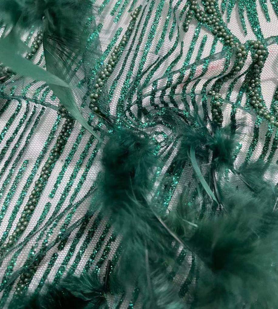 Feather Fringe Trim — YMW-YMW007 — view 3