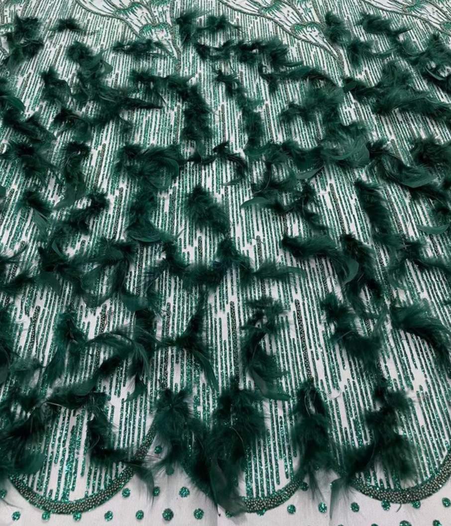 Feather Fringe Trim — YMW-YMW007 — عرض 6