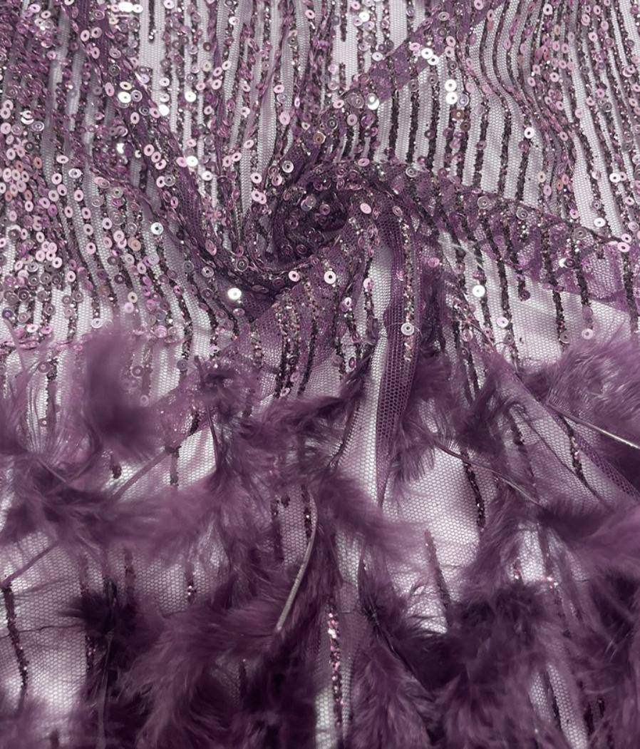 Feather Fringe Trim — YMW-YMW017 — view 2