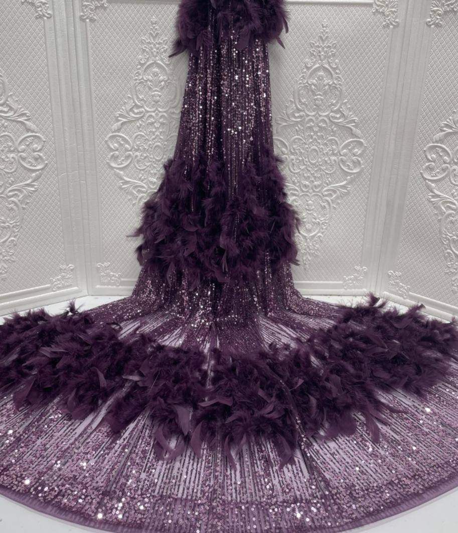 Feather Fringe Trim — YMW-YMW017 — view 3