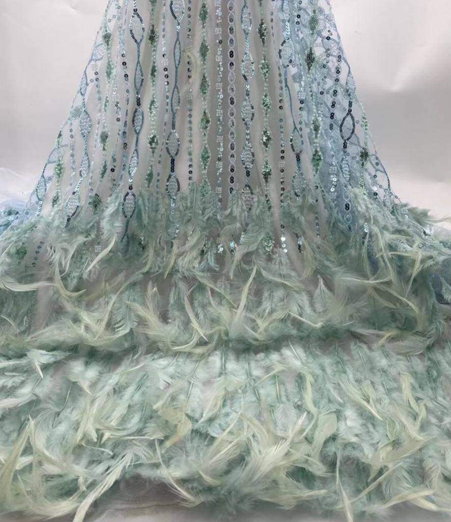 Feather Fringe Trim — YMW-YMW020 — Feather Fringe Trim — YMW-YMW020