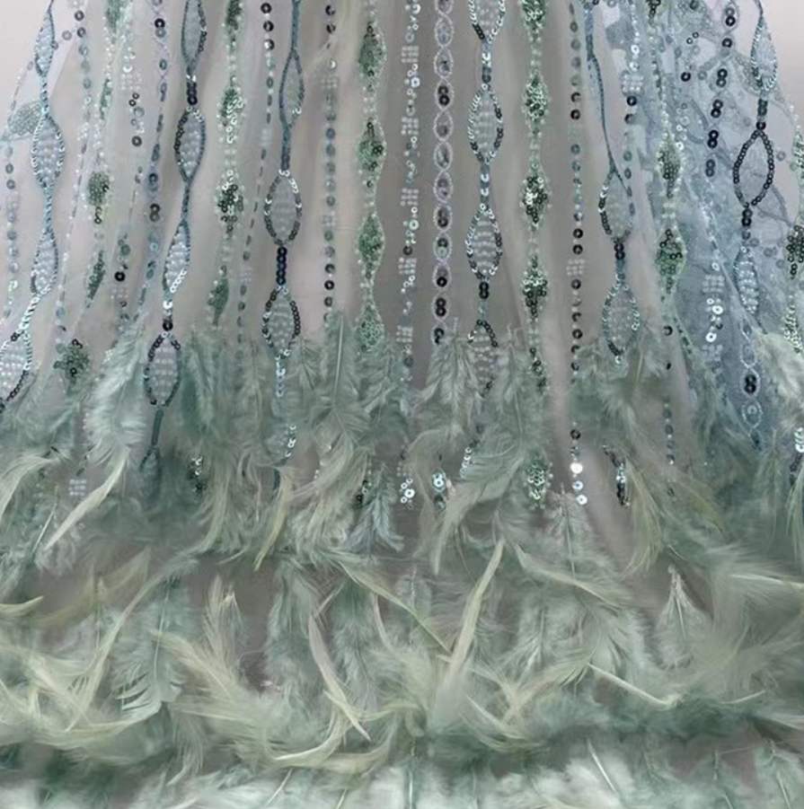 Feather Fringe Trim — YMW-YMW020 — vista 4