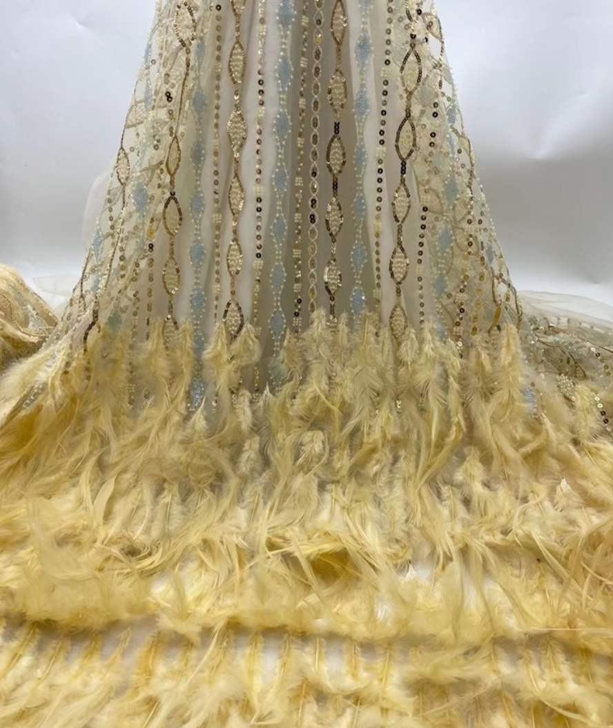 Feather Fringe Trim — YMW-YMW020 — vista 5