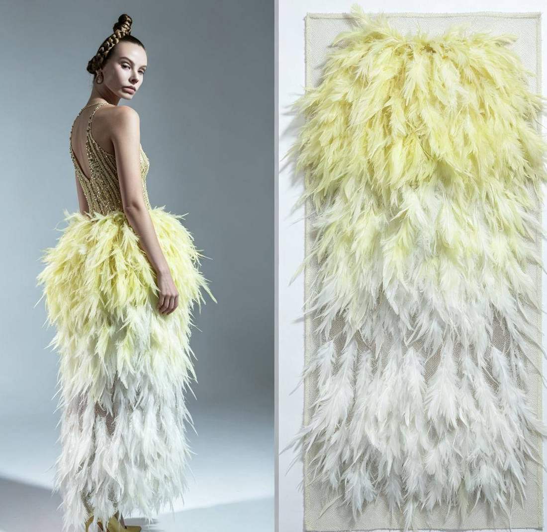 Feather Fringe Trim — YMW-YMW022 — view 3